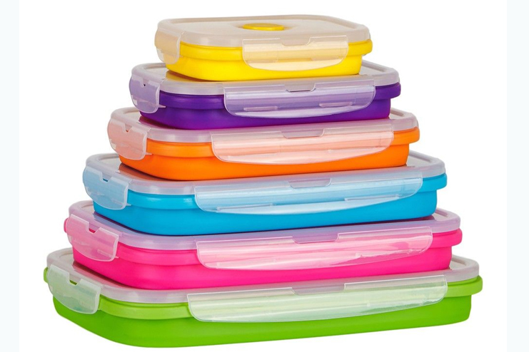 Stackable-and-collapsible-Silicone-Containers